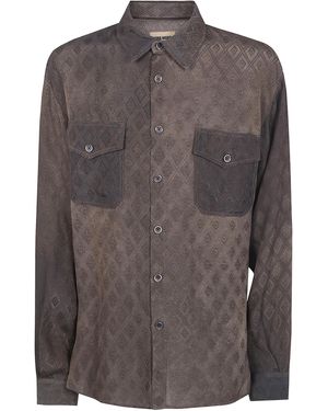 Uma Wang Tavis Ankara Top - Grey