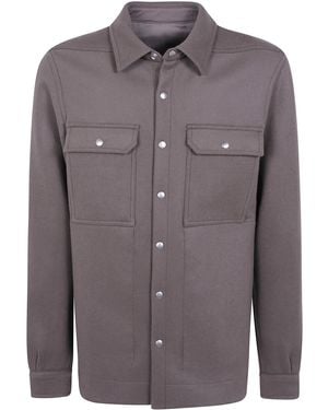 Rick Owens Jacket Wool "Outershirt" - Gray