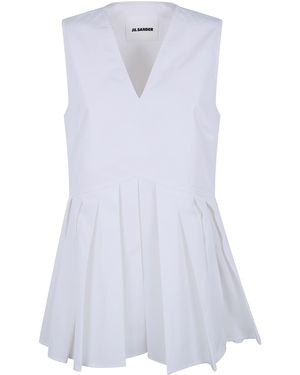 Jil Sander Sleevesless Top - White