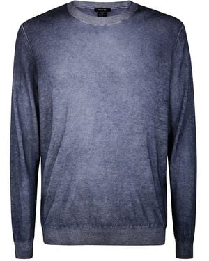 Avant Toi Pullover Tono Due Ultralight - Blu