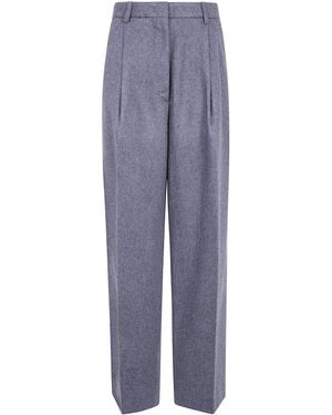 Thelatest Wide-Leg Pants "E-Axel" - Blue