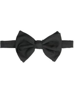 Giorgio Armani Woven Bowtie Large - Black