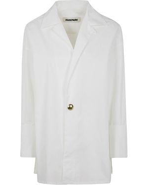 DARKPARK Jodie Popeline Tunic Style Shirt - White