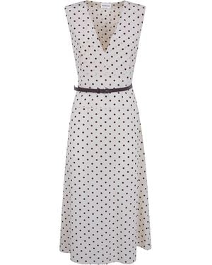 P.A.R.O.S.H. P. A.R. O.S. H. "Sbillo" Midi Dress - White