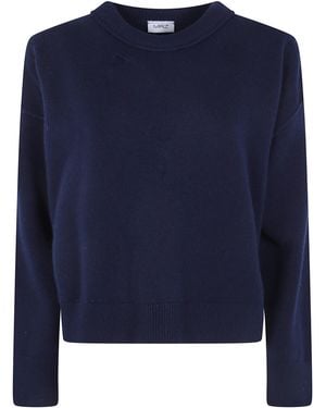 Mrz Jumper Round Neck "Cropped Oversized" - Blue