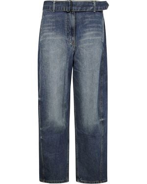 Magda Butrym Jeans High Waist Wide Leg By - Blue