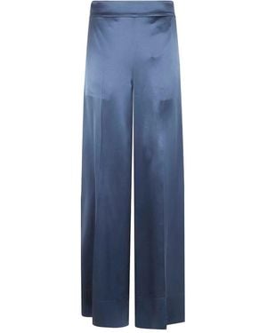 JOSEPH "Dijon" Pant Silk Satin - Blue