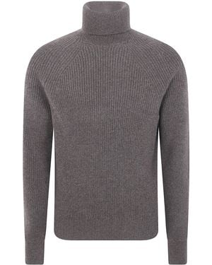 ZEGNA Turtle Neck Sweater "Z Lux Leisurewear" - Gray