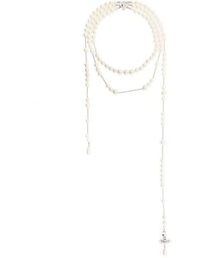 Vivienne Westwood Necklace Broken Pearl "Broken" - White