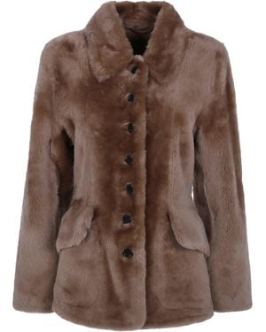 By Malene Birger Shearling Jacket "Adeline" - Brown
