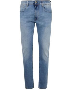 Incotex Jeans 5 Tasche Denim Stretch Di Incotex Div - Blu