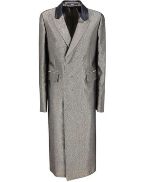 SAPIO Double Breasted Coat - Gray