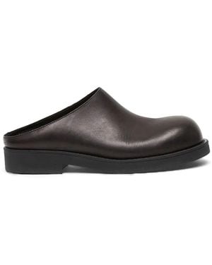 MM6 by Maison Margiela Slippers Leather "Sh1Wx0012.P7431 T8013" - Black