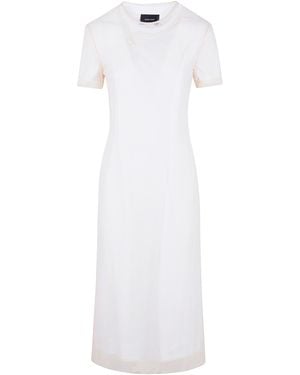 Simone Rocha "Layered Liquid" Dress With Embroidered - White