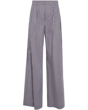 DR. HOPE Wide Leg Pince Trousers - Purple