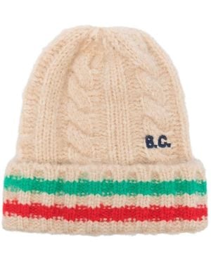 Bobo Choses Braided Knit Baby Beanie - White