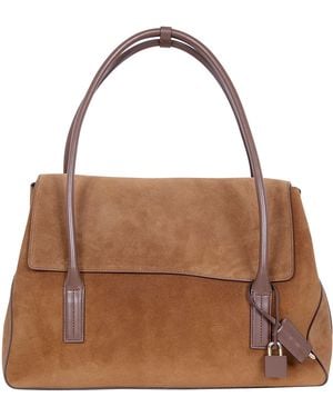 Tom Ford Natural Leather Medium Shoulder Bag - Brown