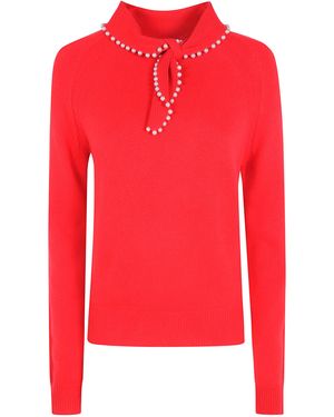 Essentiel Antwerp Jumper With Beads "Kasa" - Red