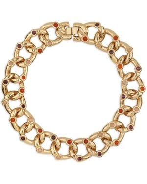 Gas Bijoux "Mitsi" Collana Placcata Oro Con Cabochon - Metallizzato
