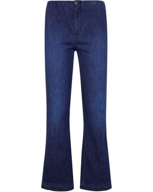 CIGALA'S "2Y" Denim Cotton Linen Stretch - Blue