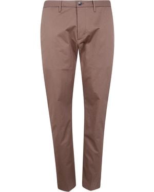 Nine:inthe:morning Four-stitch Logo Leather Belt - Brown