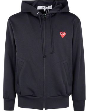 COMME DES GARÇONS PLAY Emblem Heart" Sweatshirt - Blue