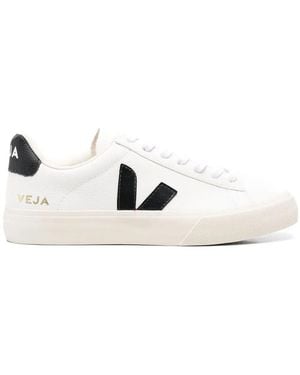 Veja Campo Leather Trainers - White