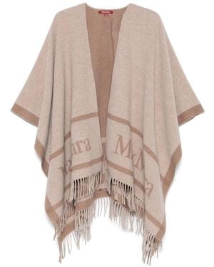 Max Mara Hildestd Cape - Natural