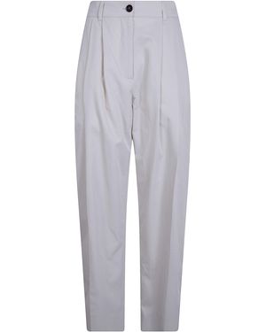 Studio Nicholson "Acuna" Double Pleat Front Pant - White