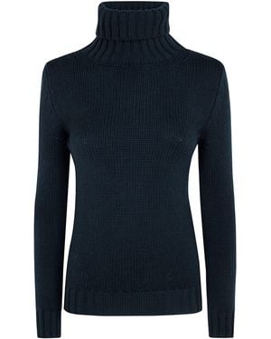 Base London Jumper Turtle Neck "B8565" - Blue