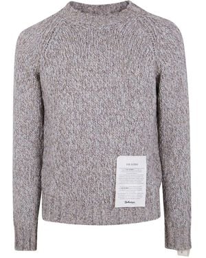 Ballantyne R Neck Pullover - Gray