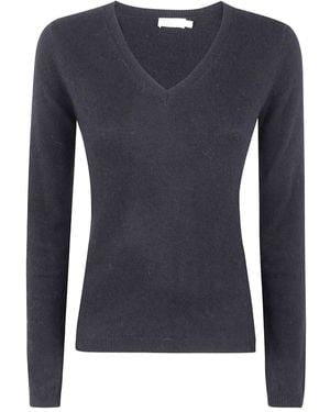 ABSOLUT CASHMERE "Anatola" V Neck Jumper - Blue