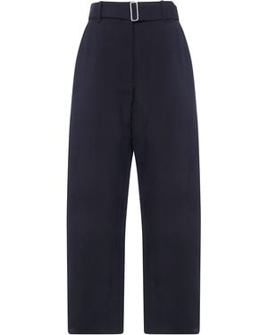 Studio Nicholson Pants Belted Round Leg Pant - Blue