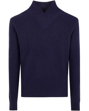 Cruna Jumper V-Neck "Vail" - Blue