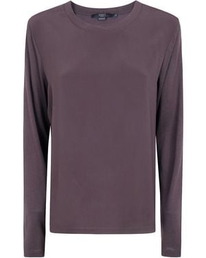 Seventy Jumper Round Neck "Jersey Crepe" - Purple