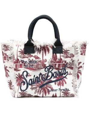 Mc2 Saint Barth Vanity Canvas Bag By - White