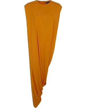 Tom Ford Crepe Jersey "Impossible" Asymetric Top - Orange