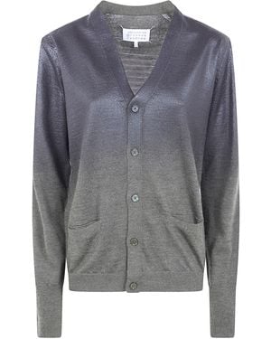 Maison Margiela V Neck Cardigan - Grey