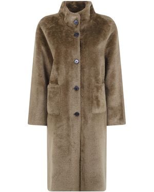 Betta Corradi Coat Reversible Long "Shao" - Natural