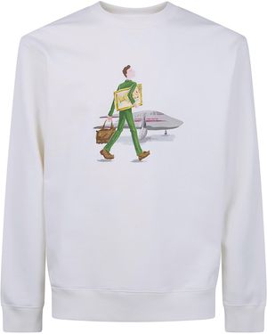 Drole de Monsieur 'Homme Au Tableau" Sweatshirt - White