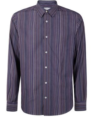 Paul Smith S/C Slim Fit Shirt - Blue