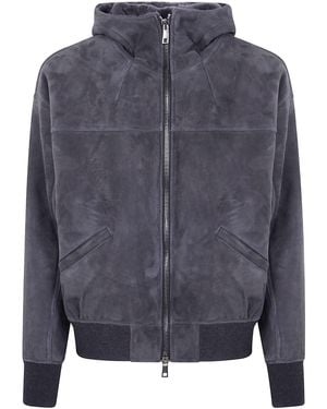 Giorgio Brato Mutton Velour Oversized Hooded Sweatshirt - Black