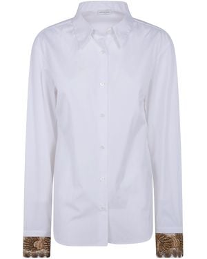 Dries Van Noten Embroidered Shirt "Chloris" - White