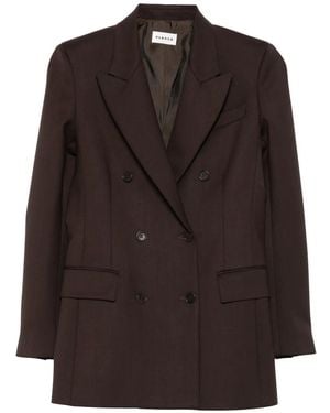 P.A.R.O.S.H. P. A.R. O.S. H. Double Breasted Jacket - Brown