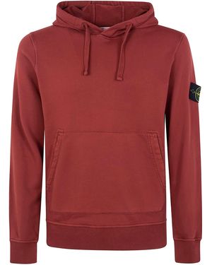 Stone Island Hoodie Sweatshirt - Red