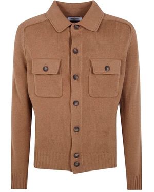 Gran Sasso 'Safari' Giacca Camicia Con Tasche - Marrone