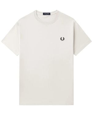 Fred Perry Crew Neck T-Shirt By - White