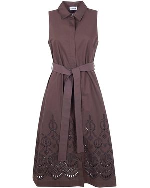 P.A.R.O.S.H. P. A.R. O.S. H. Cannes Midi Dress - Purple