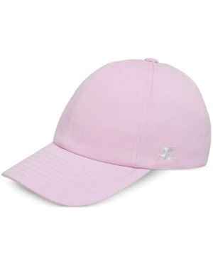 Courreges "Signature" Cotton Cap - Pink