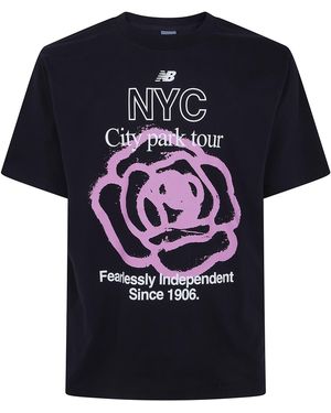 New Balance Nyc City Run T-Shirt - Black